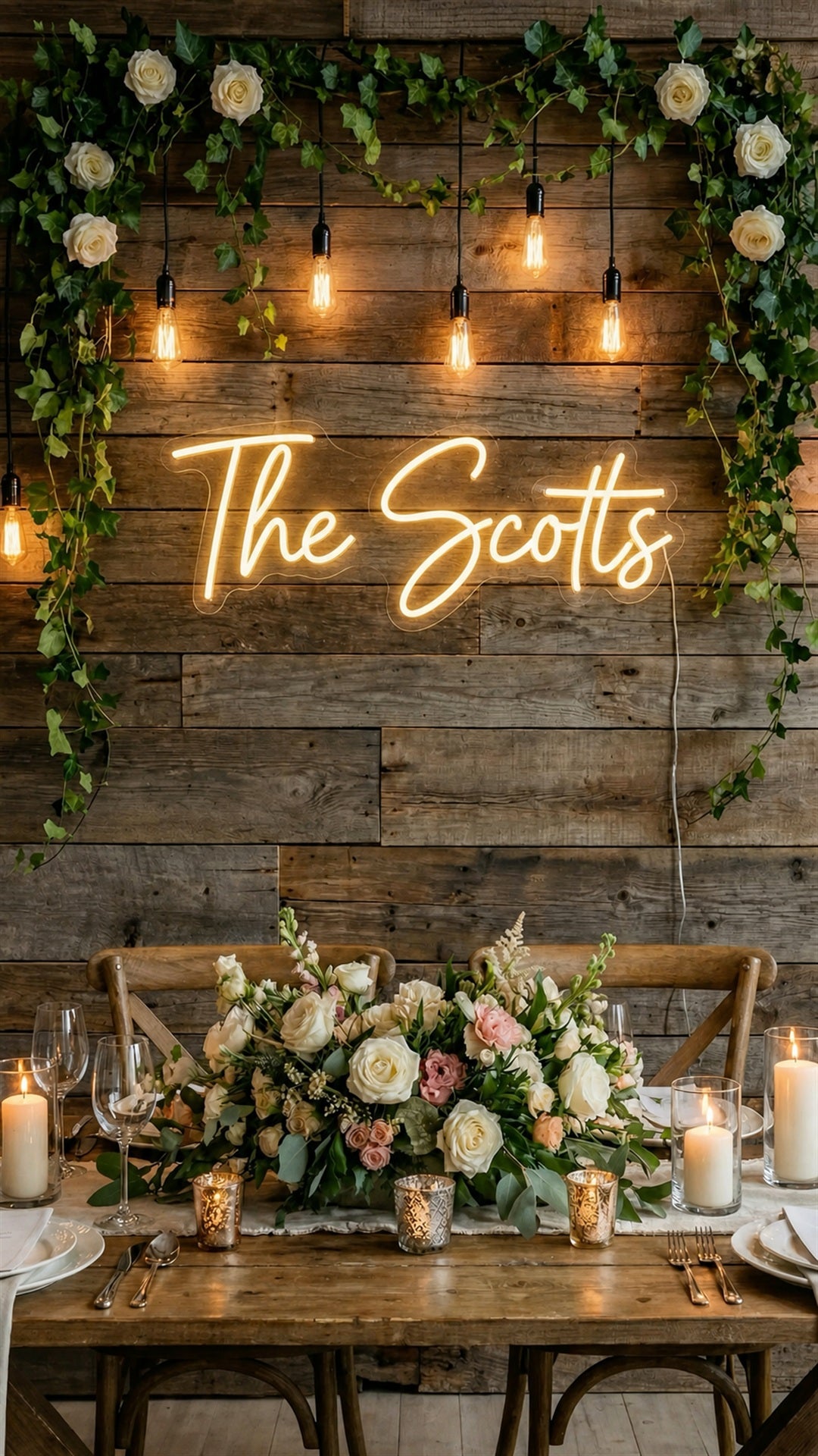 Custom Wedding Neon Sign | A Personal Message for Your Reception Photos