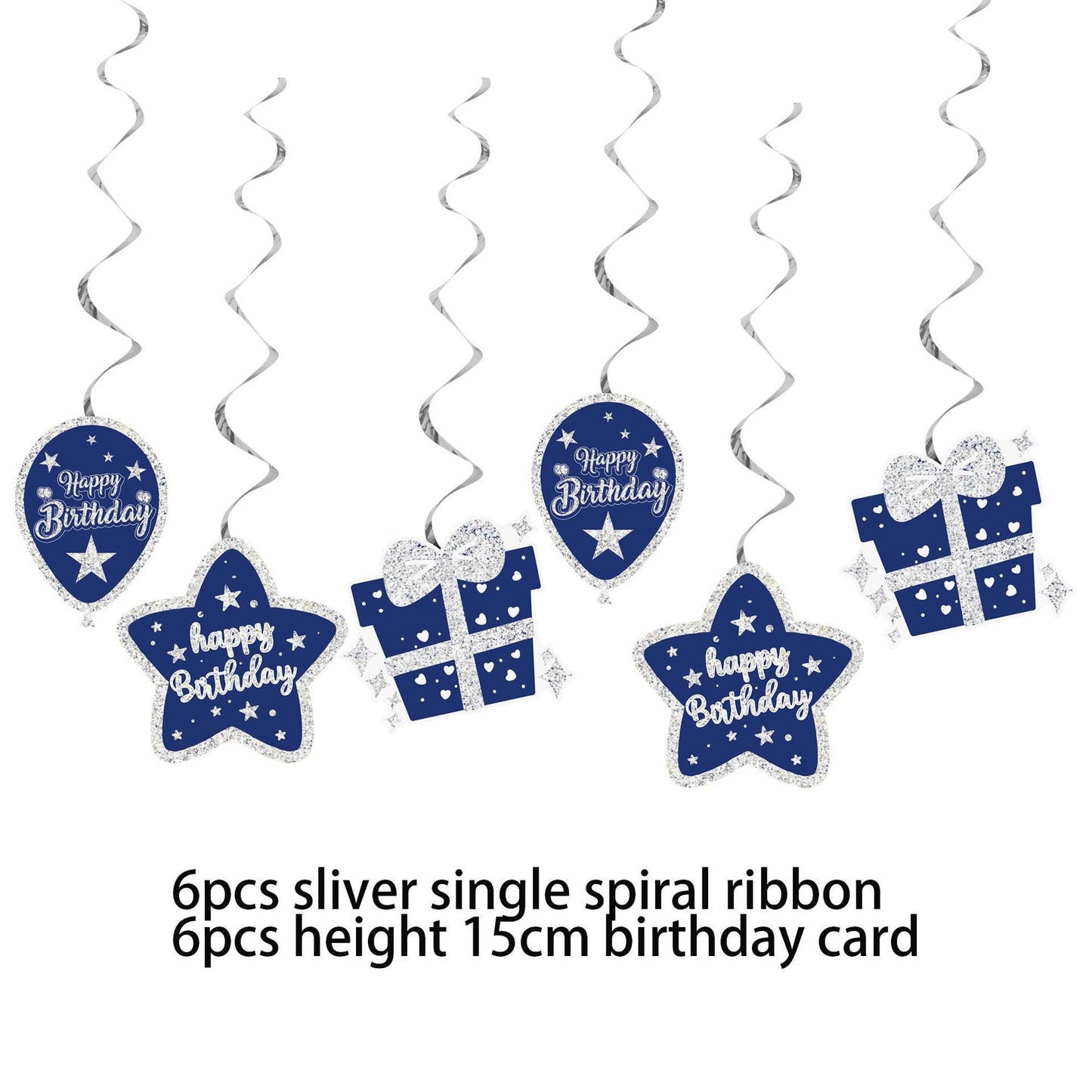 51pcs Navy Blue Birthday Party Decorations Set - Lasercutwraps Shop
