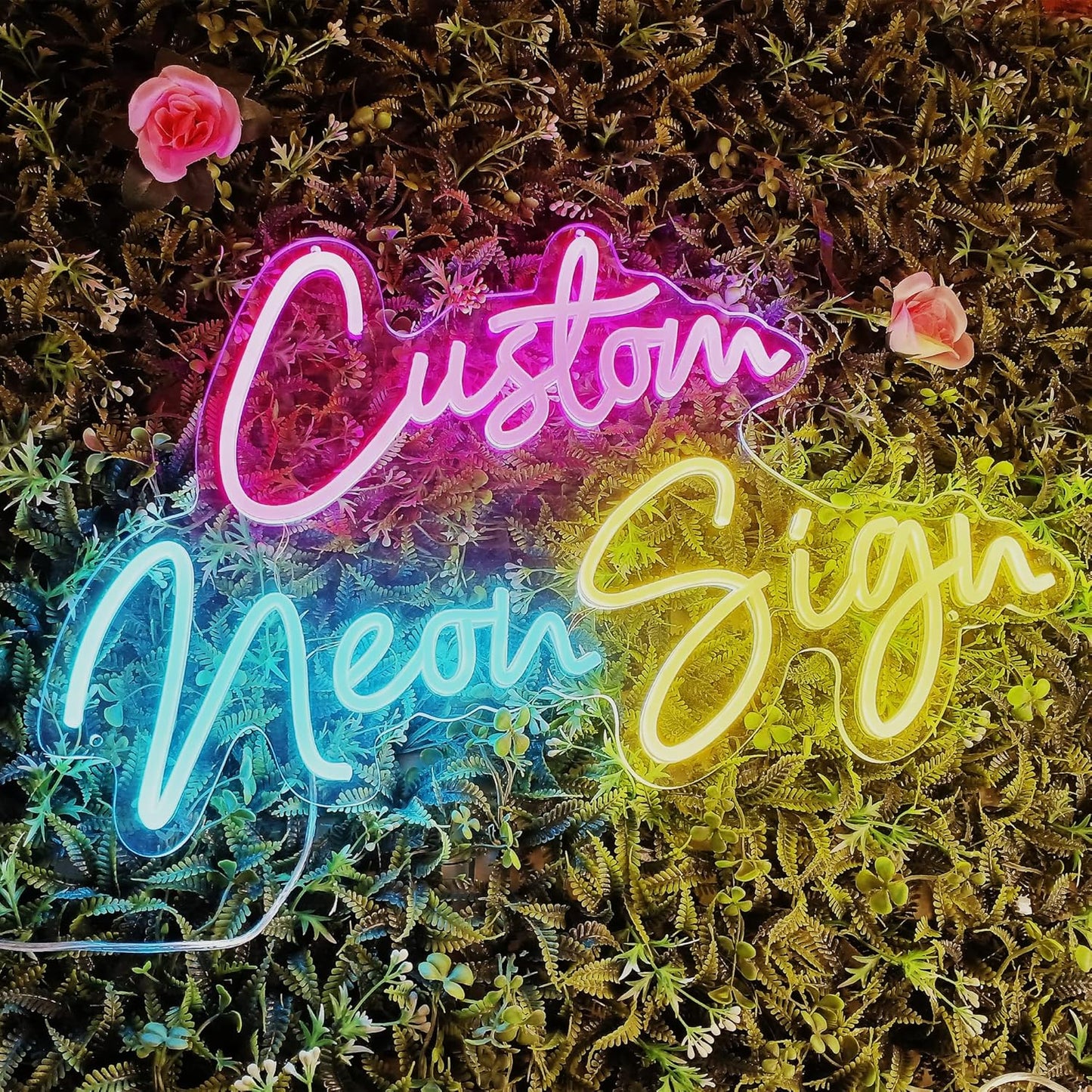 Custom Neon Signs, Neon Sign Customizable for Wall Decor, Personalized Neon Sign for Wedding Birthday Party Gift