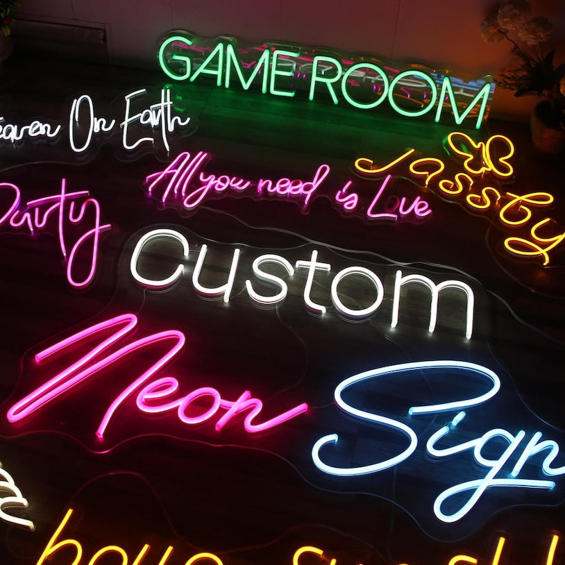 Custom Neon Signs, Neon Sign Customizable for Wall Decor, Personalized Neon Sign for Wedding Birthday Party Gift