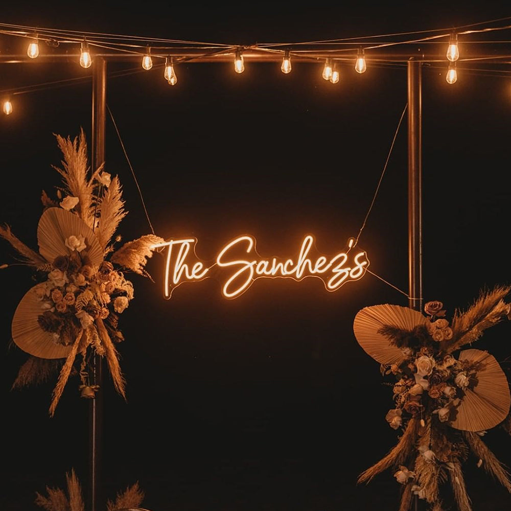 Custom Neon Signs, Personalized Led Neon Signs with Family Name, Neon Signs for Wedding