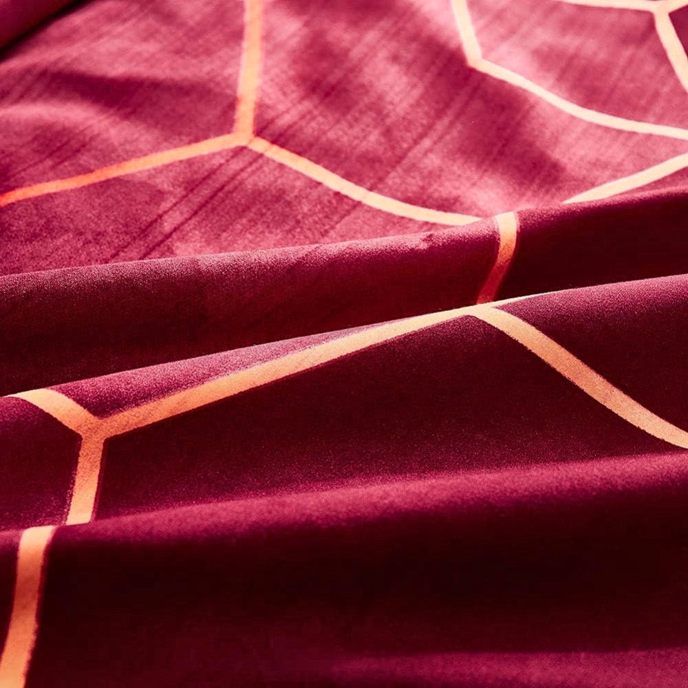 Golden Cosmo Hive | 3pcs Duvet Cover Sets