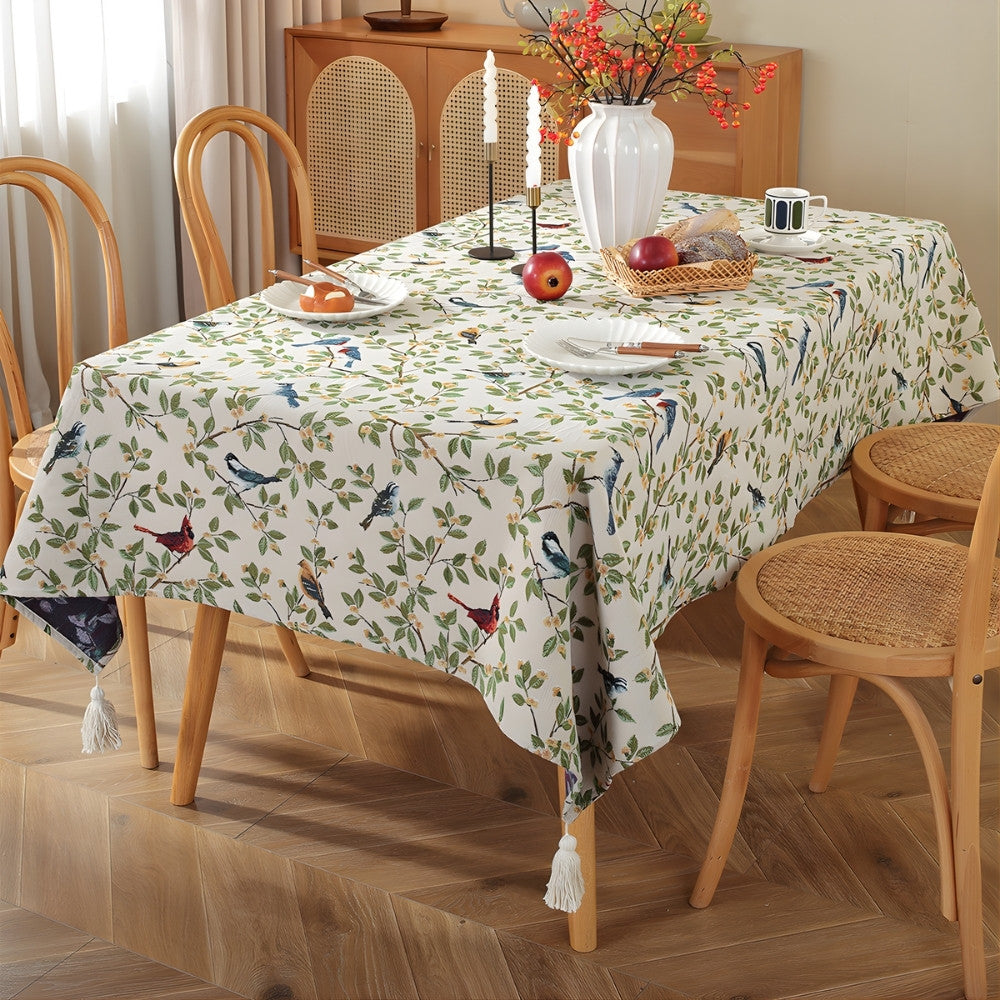 Lavish Heritage Floral & Bird Tablecloth