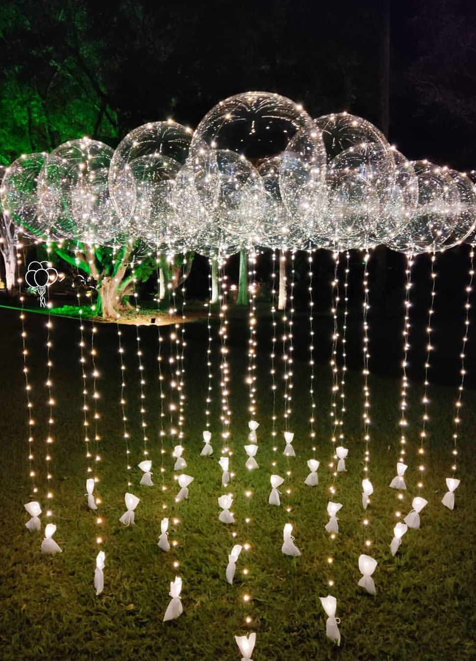 Reusable LED Bobo Balloons for Christmas Party Decorations