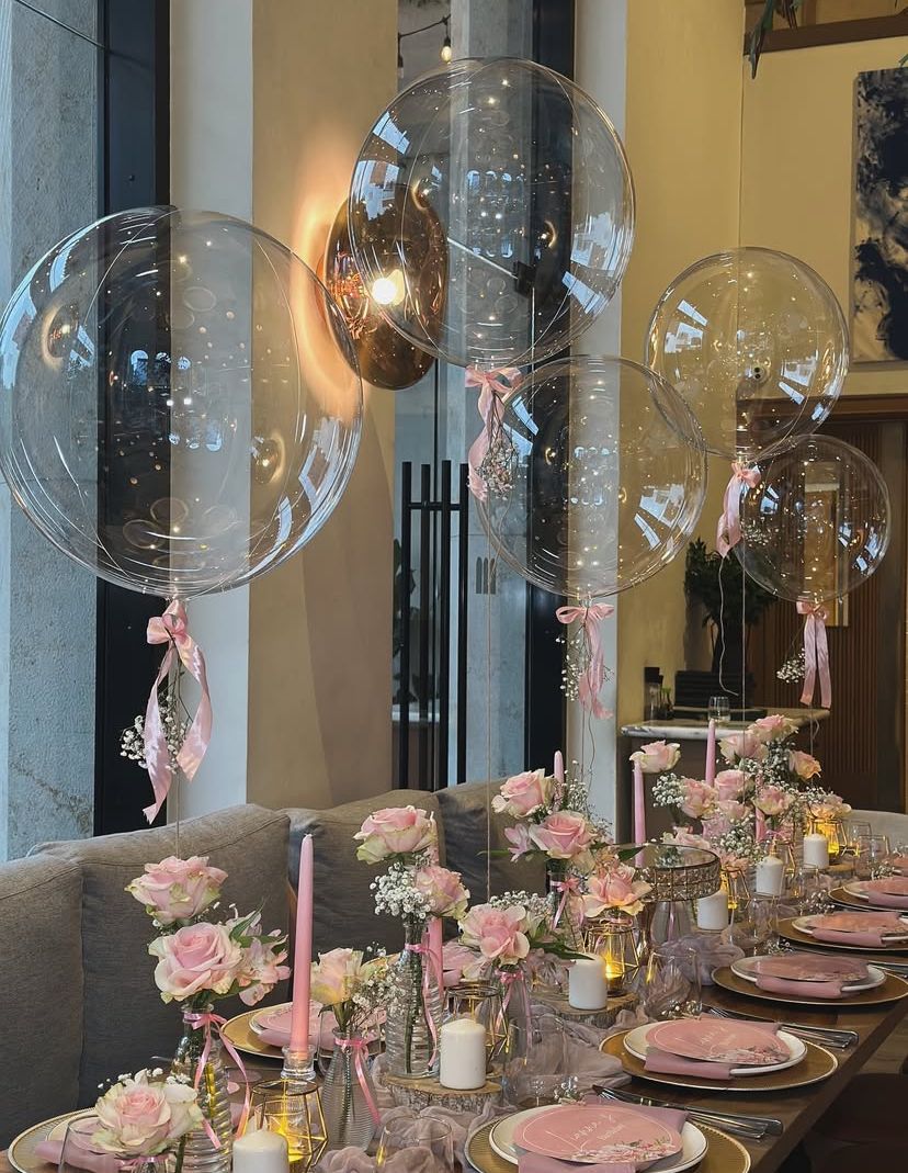 Reusable Led Bobo Balloon for Flower Bouquet / Party Decorations