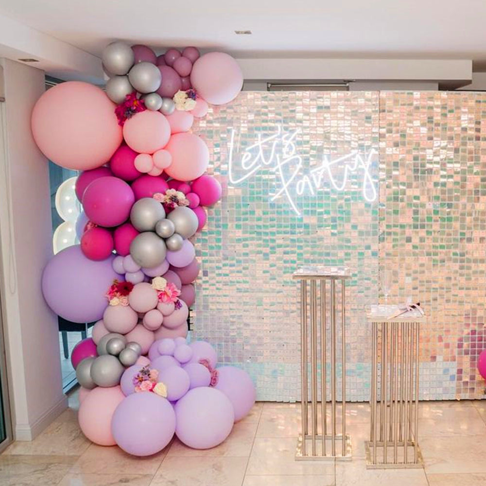 Let's Party Neon Signs, Customized Neon Signs for Party, Dimmable Neon Light up Lights