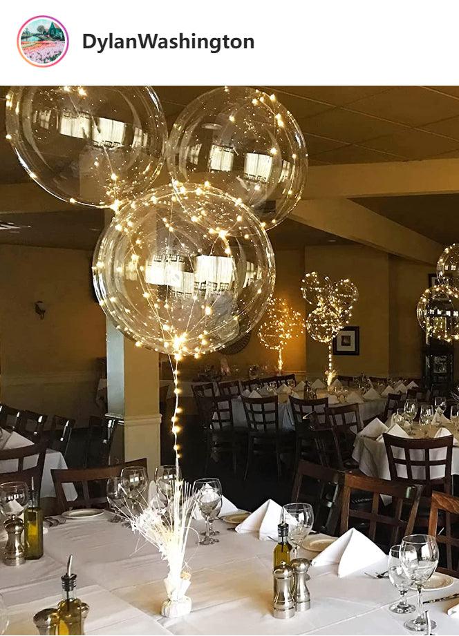 Elegant Birthday Bash: Reusable LED Balloons for Celebrations