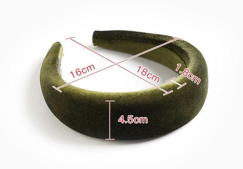 Velvet Padded Head Band, Cute Wide Vintage Hair Bands - Lasercutwraps Shop