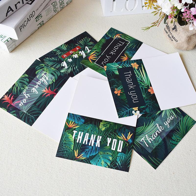 Tropical Wedding Birthday Baby Shower Thank You Cards With Envelopes 48 Bulk 4 X 6 Inch - Lasercutwraps Shop
