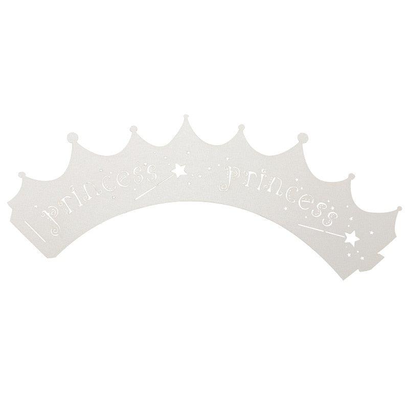 Light Blue 100pcs/Pack Laser Cut Out Princess Paper Cupcake Wrappers - Lasercutwraps Shop