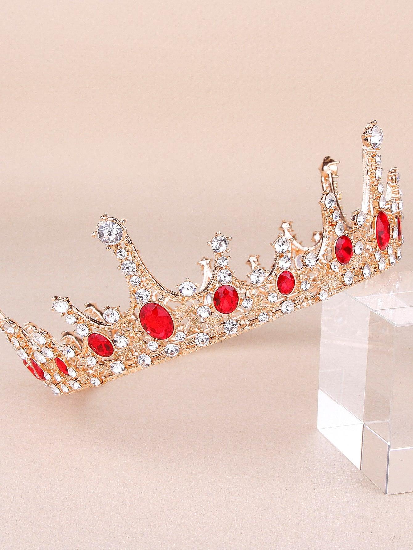 Rhinestone Decor Crown Design Hair Accessory - Lasercutwraps Shop