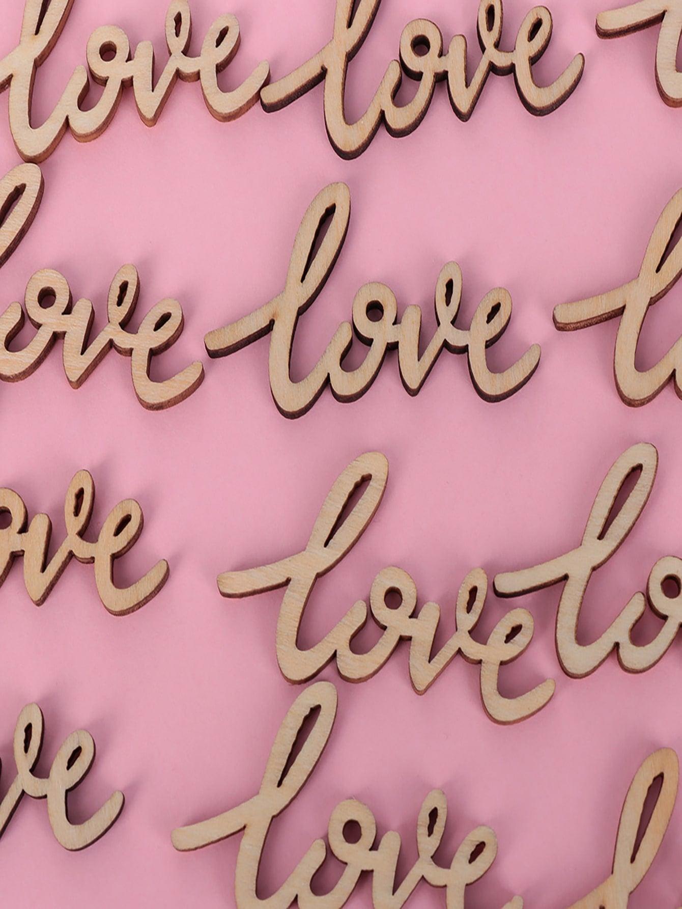 18pcs Wooden Love Decoration - Lasercutwraps Shop