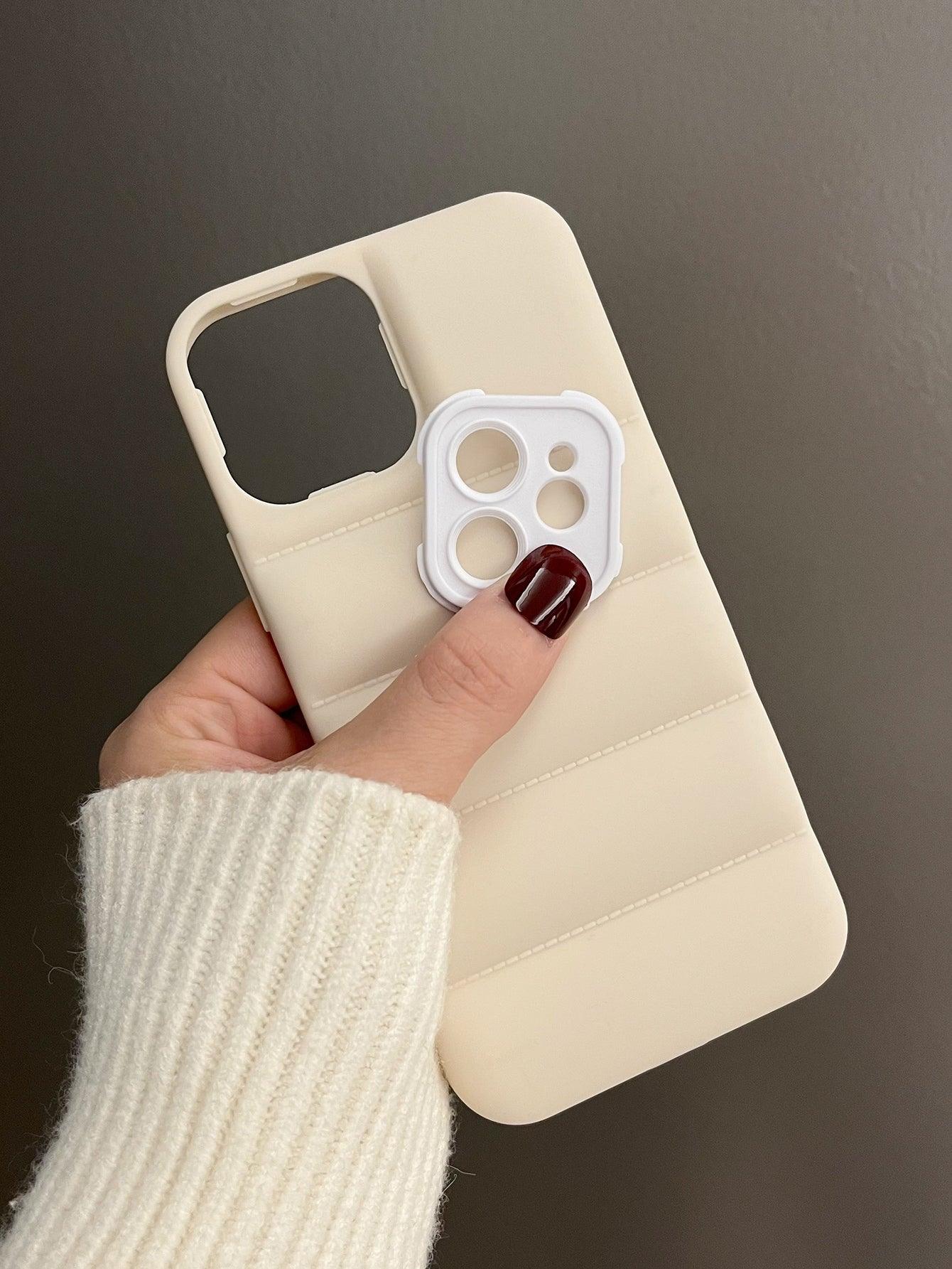 Beige Anti-drop Plain Phone Case - Lasercutwraps Shop