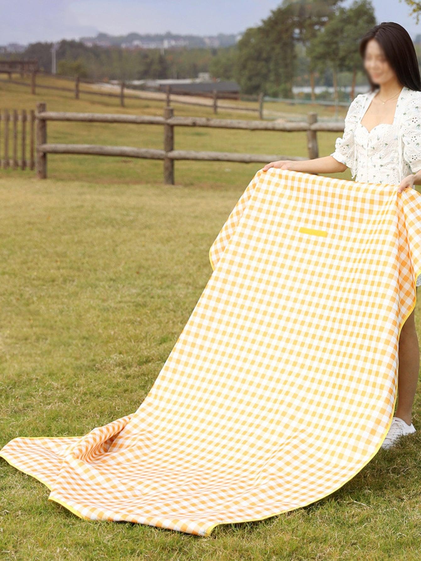 Plaid Pattern Outdoor Picnic Mat - Lasercutwraps Shop