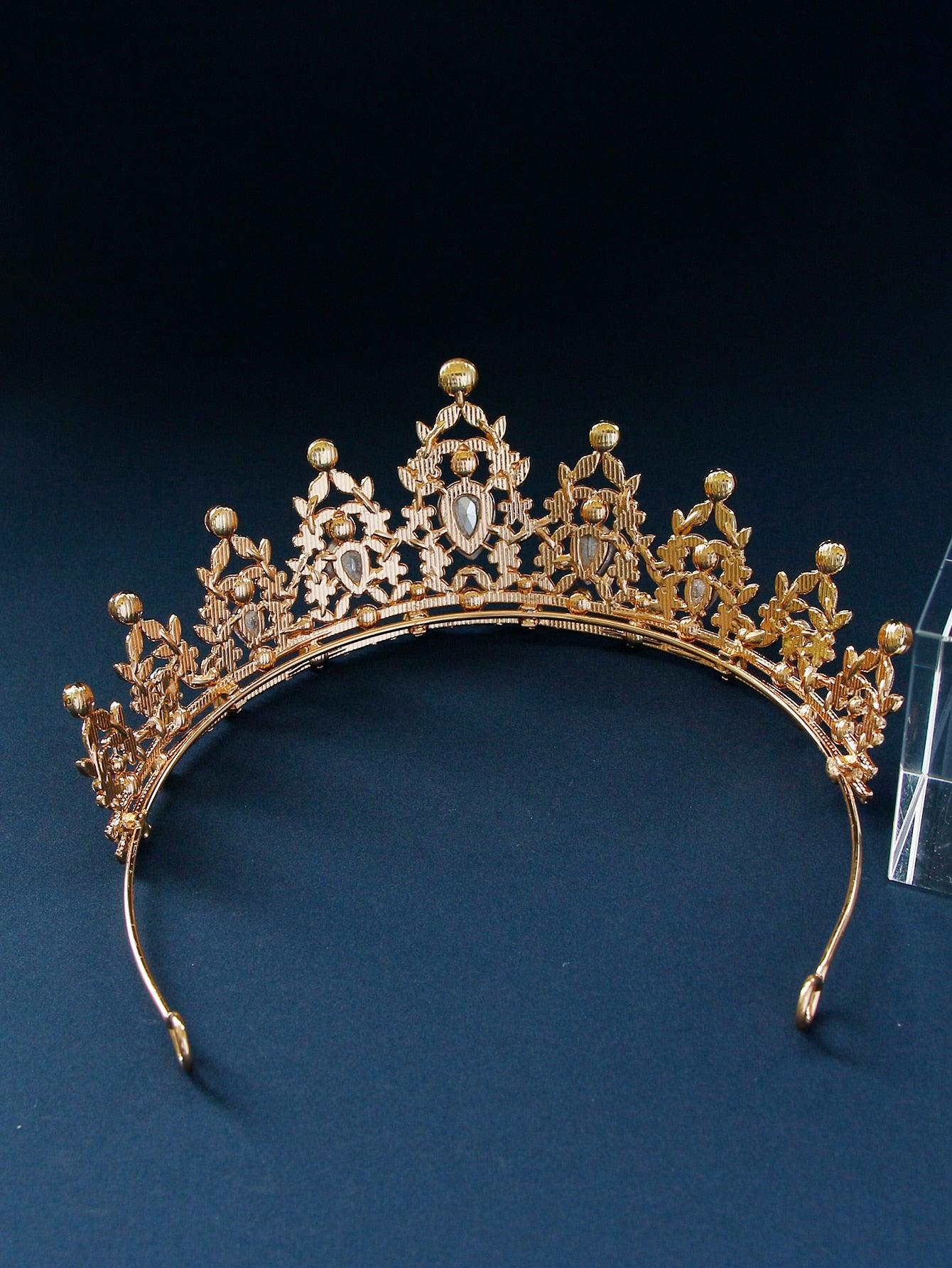 Rhinestone Crown Wedding Headband - Lasercutwraps Shop
