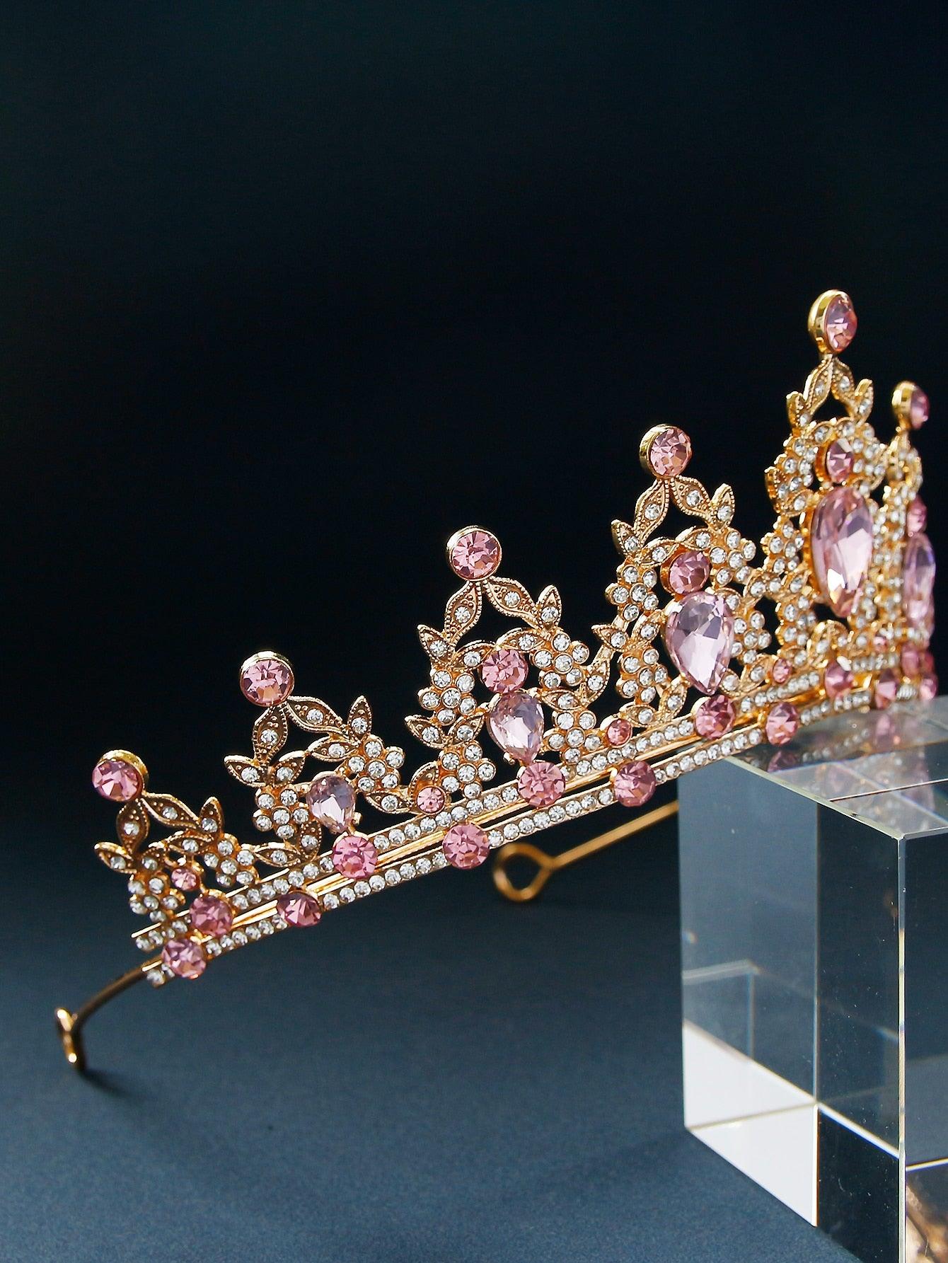 Rhinestone Crown Wedding Headband - Lasercutwraps Shop