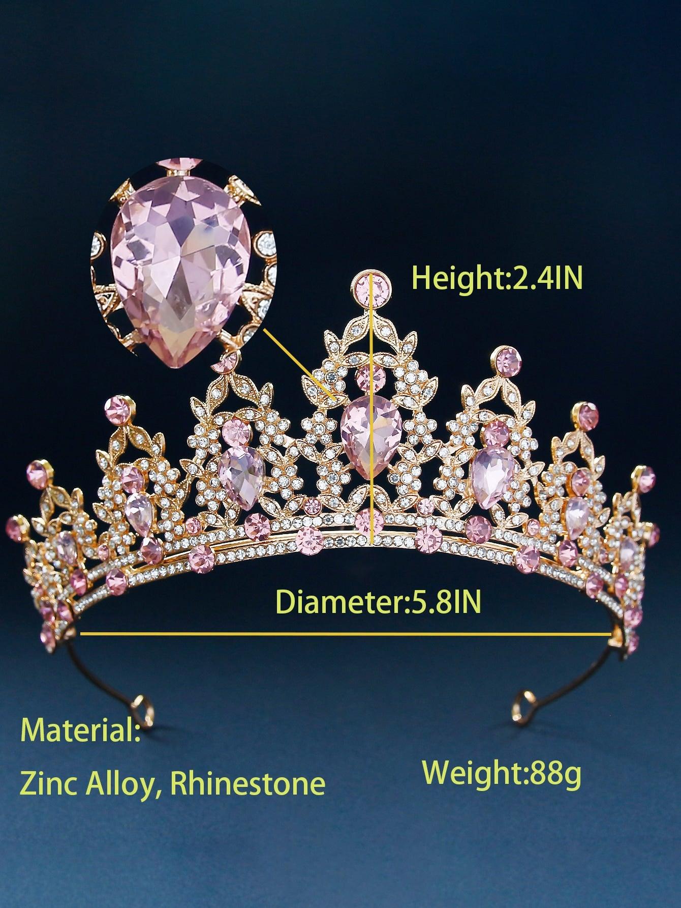 Rhinestone Crown Wedding Headband - Lasercutwraps Shop