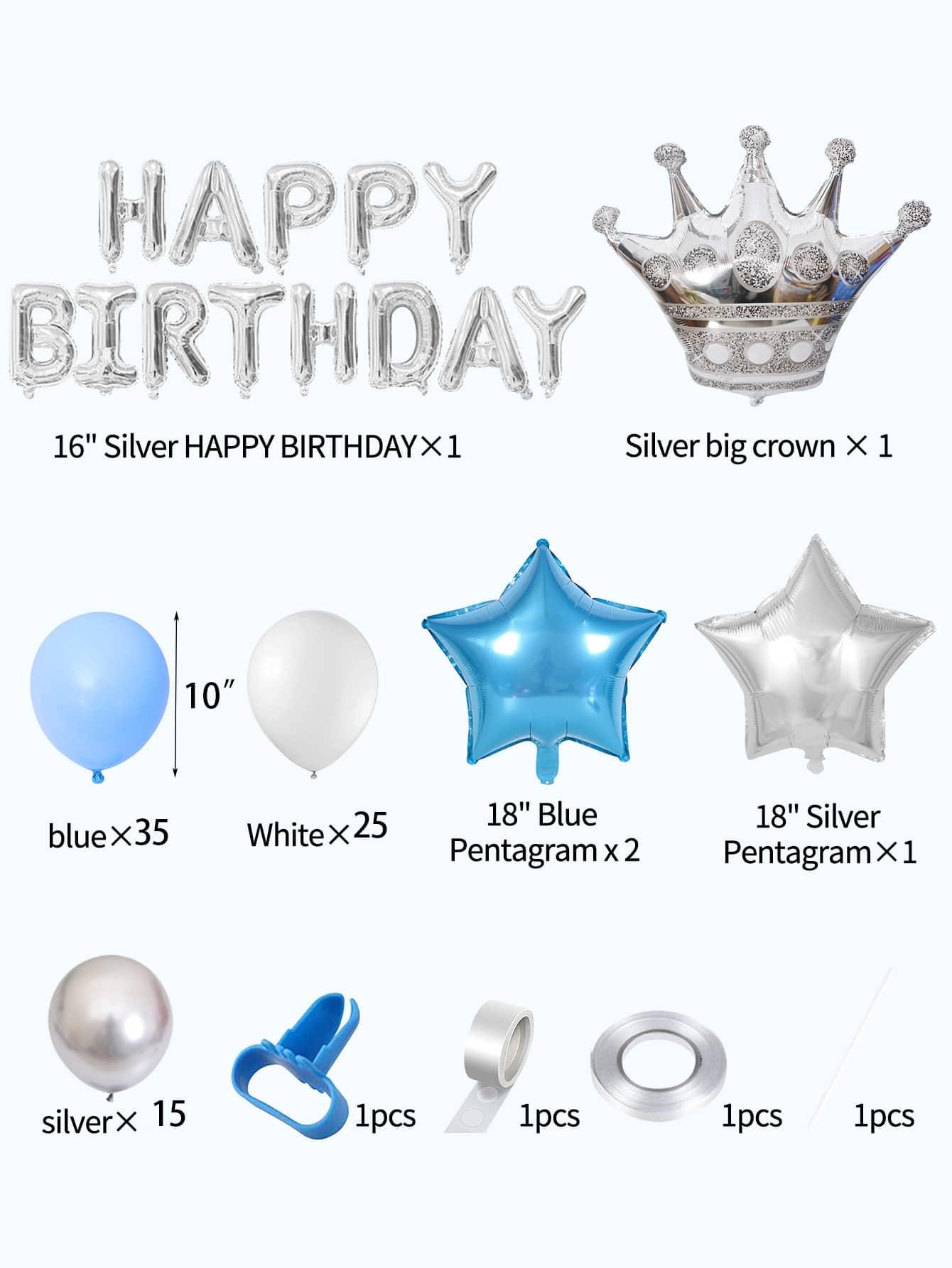 84pcs Birthday Party Decorative Balloon Set - Lasercutwraps Shop