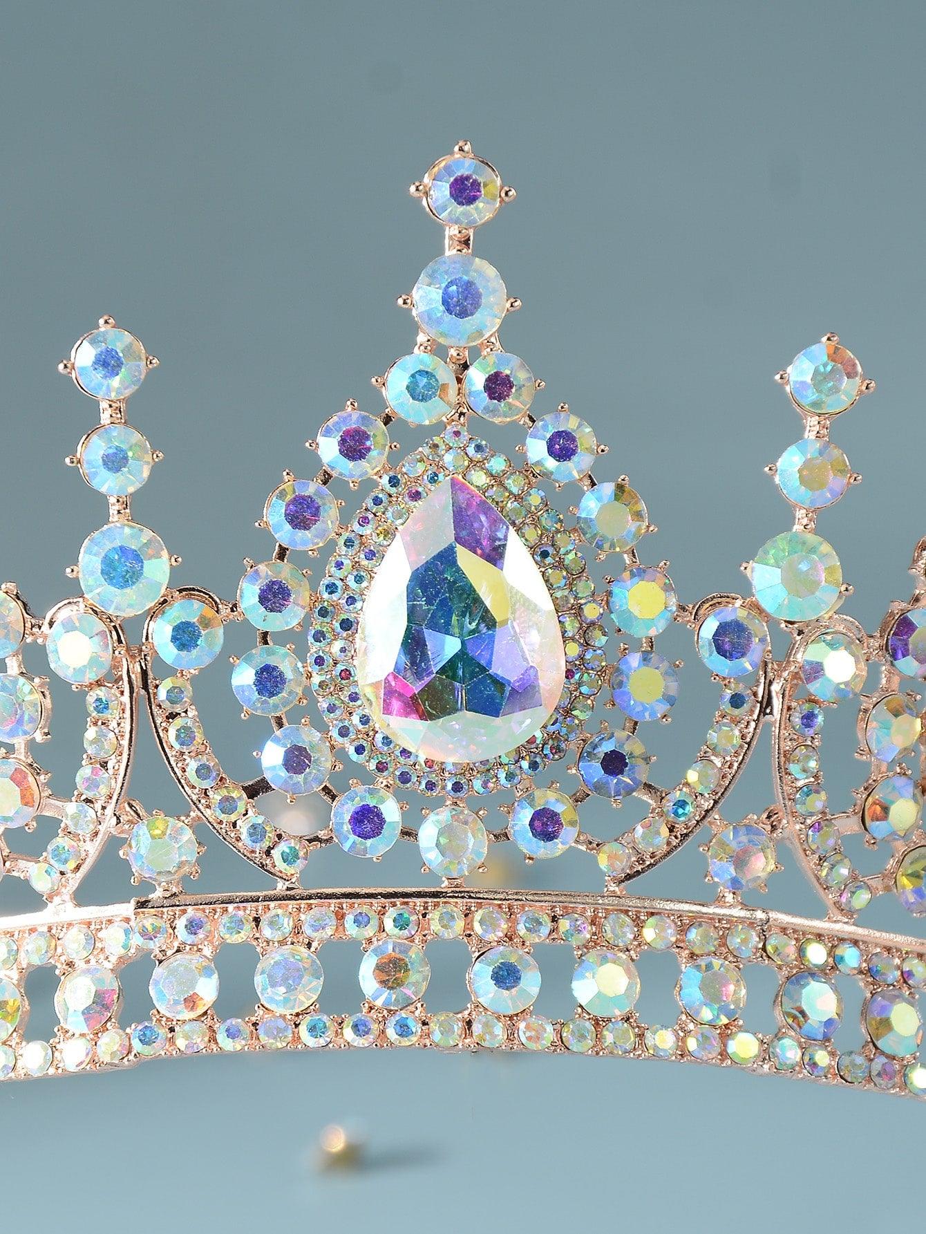 Rhinestone Decor Crown Design Bridal Headband - Lasercutwraps Shop