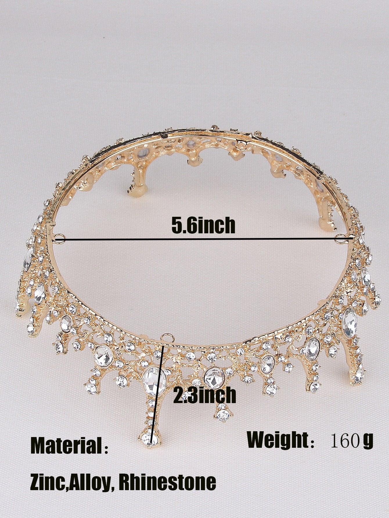 Rhinestone Crown Hair Hair Accessory - Lasercutwraps Shop