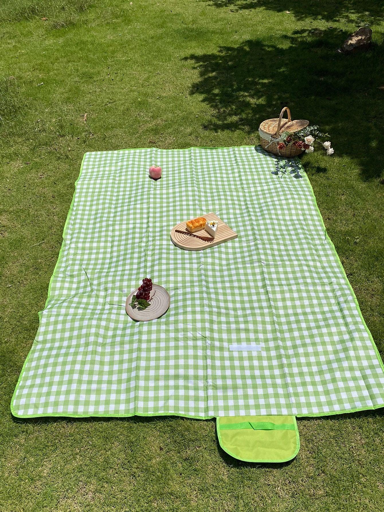 1pc Plaid Pattern Picnic Mat - Lasercutwraps Shop