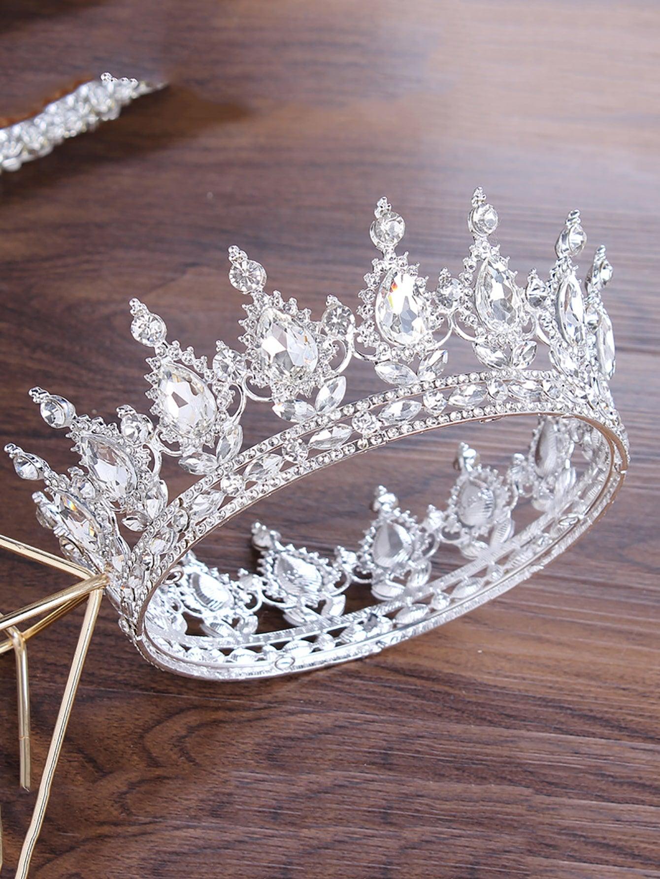 Rhinestone Decor Bridal Crown - Lasercutwraps Shop