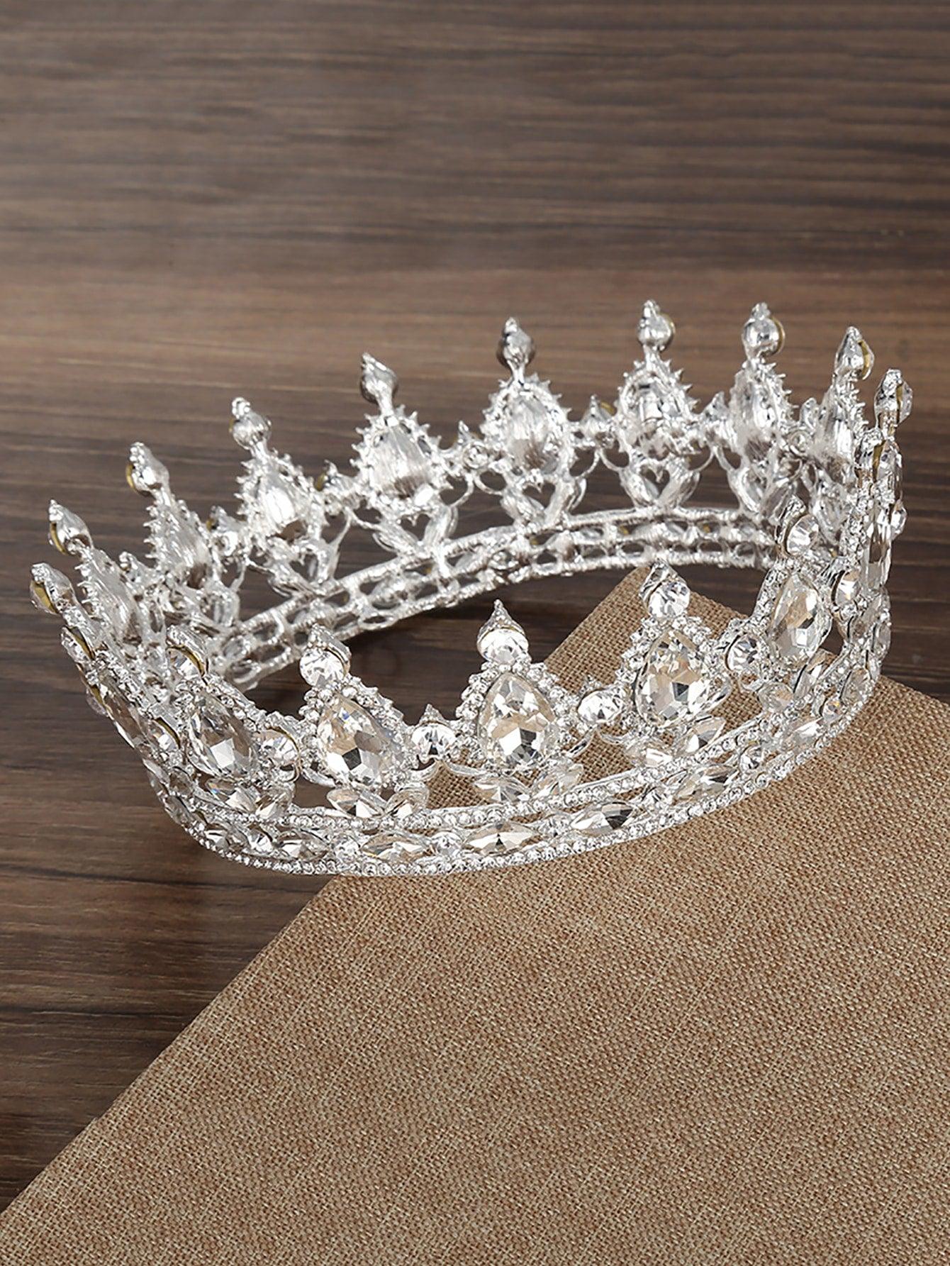 Rhinestone Decor Bridal Crown - Lasercutwraps Shop