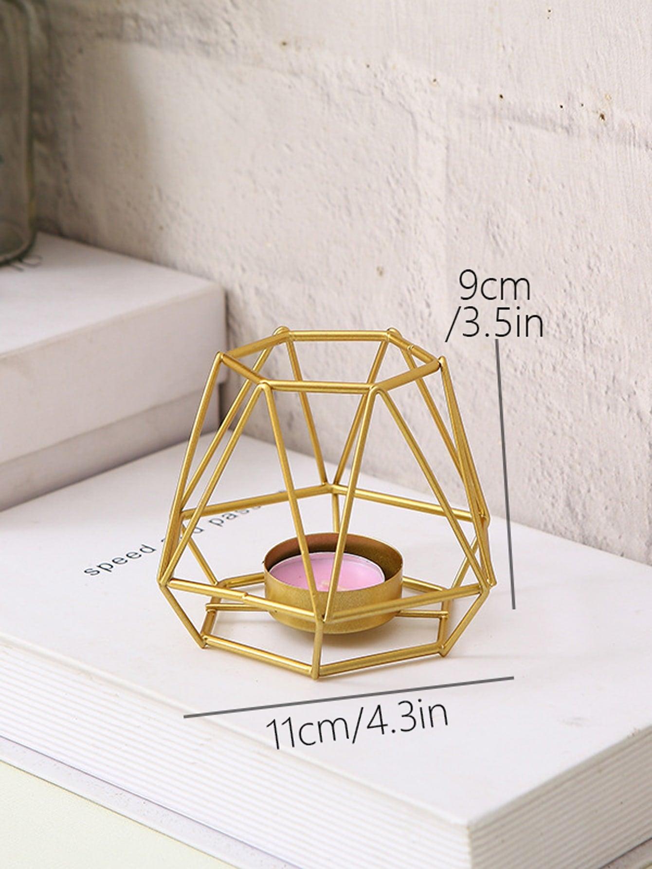 1pc Hollow Geometric Candle Holder - Lasercutwraps Shop