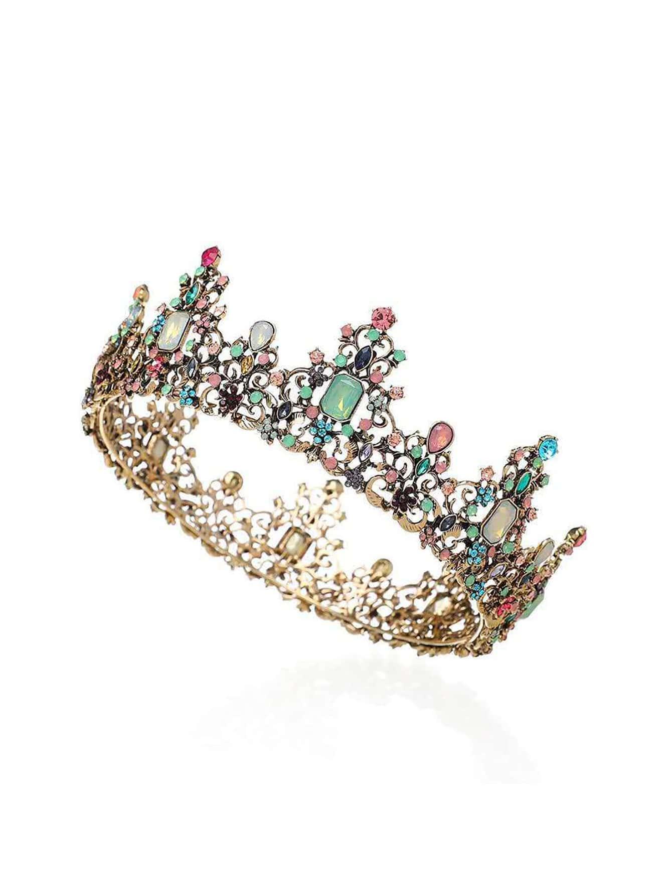 Rhinestone Decor Bridal Crown - Lasercutwraps Shop