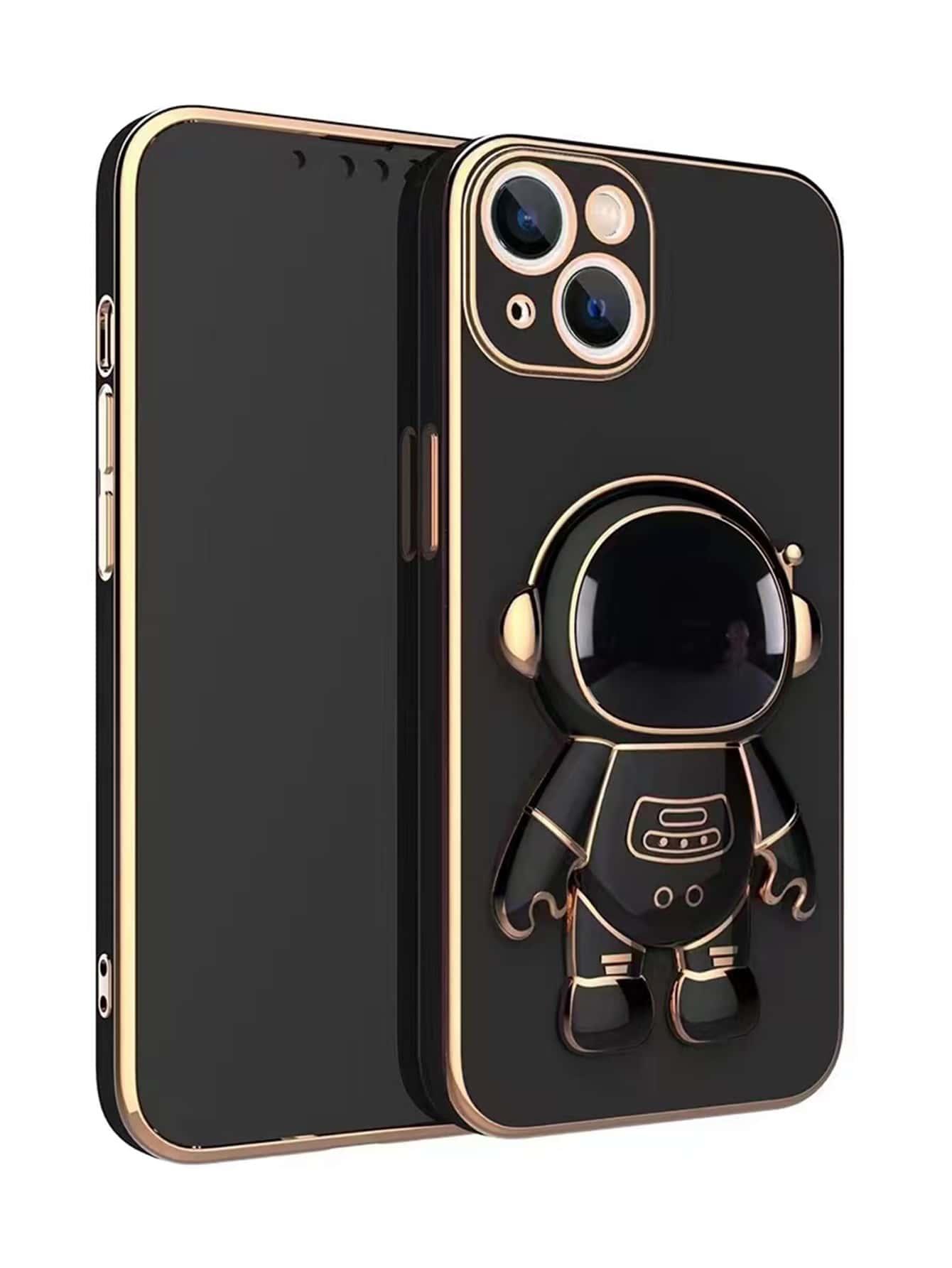 Plain Phone Case With Astronaut Design Stand-Out Phone Grip - Lasercutwraps Shop