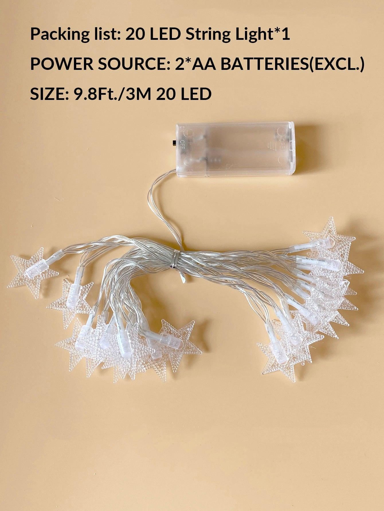 20pcs Star Shaped String Light - Lasercutwraps Shop