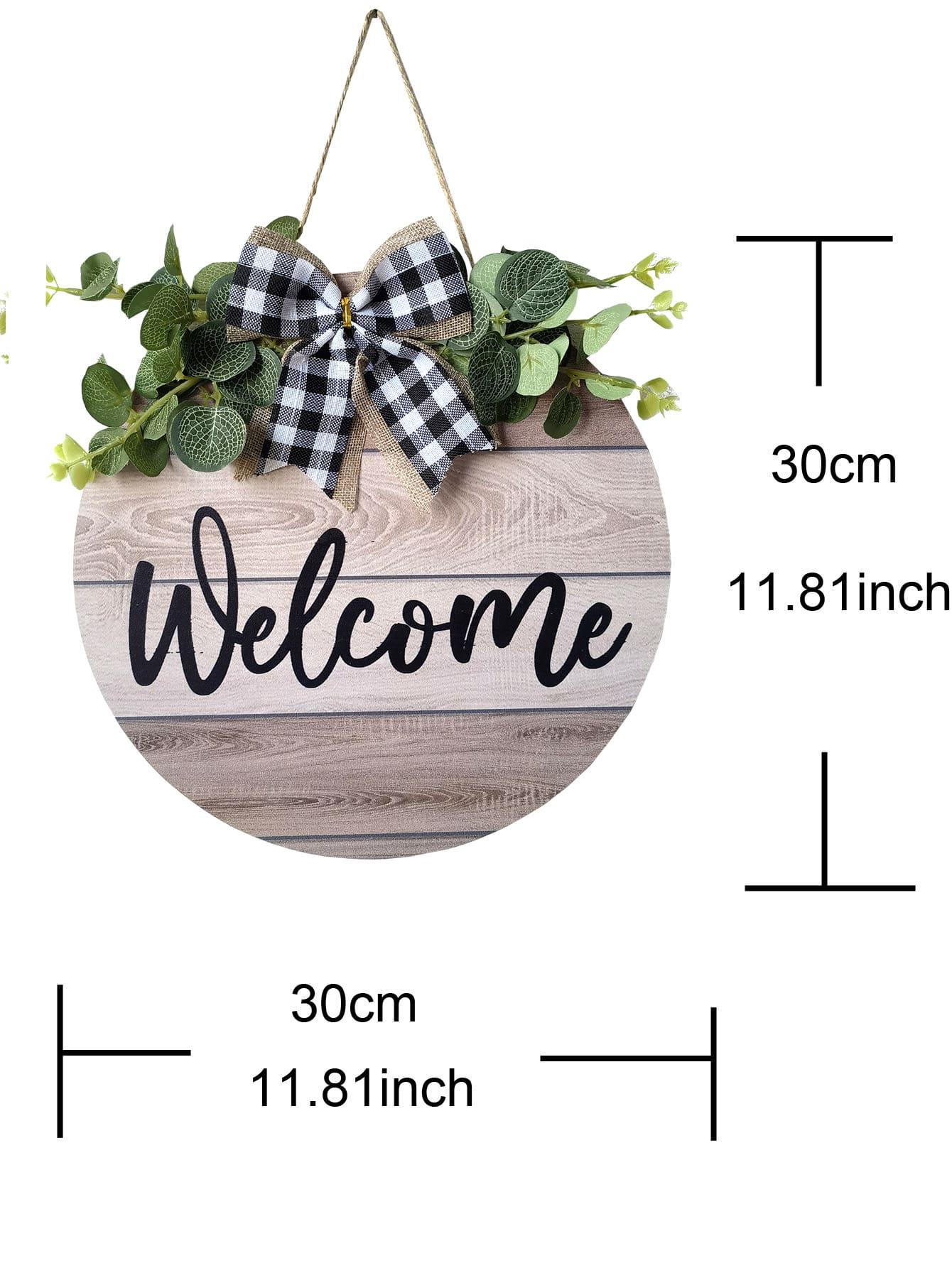 Bow & Leaf Decor Round Design Garden Sign - Lasercutwraps Shop