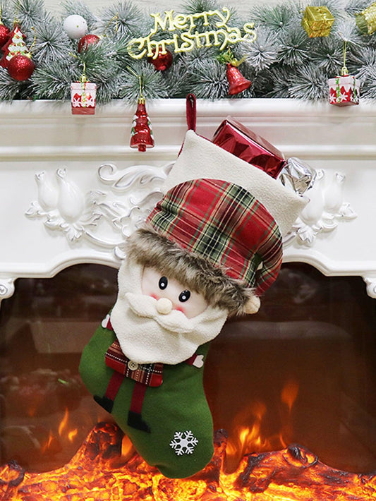 1pc Santa Design Christmas Stocking Decoration - Lasercutwraps Shop