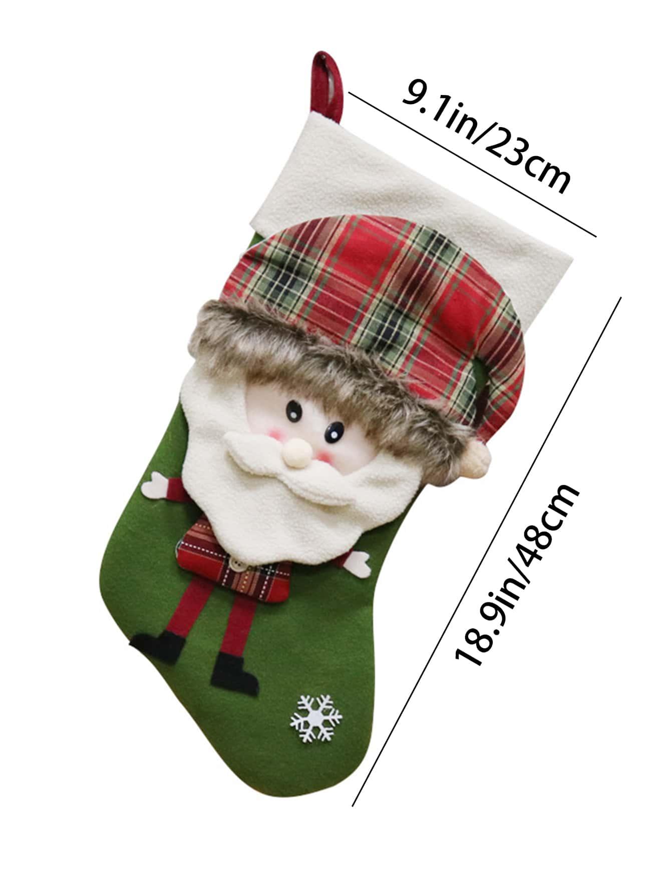 1pc Santa Design Christmas Stocking Decoration - Lasercutwraps Shop
