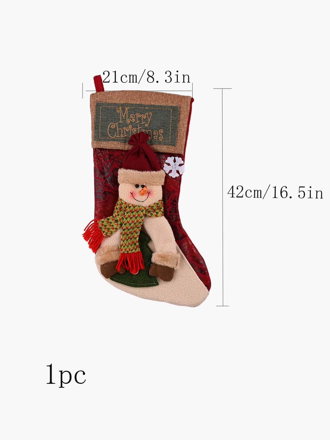 1pc Snowman Decor Christmas Stocking Hanging Decoration - Lasercutwraps Shop