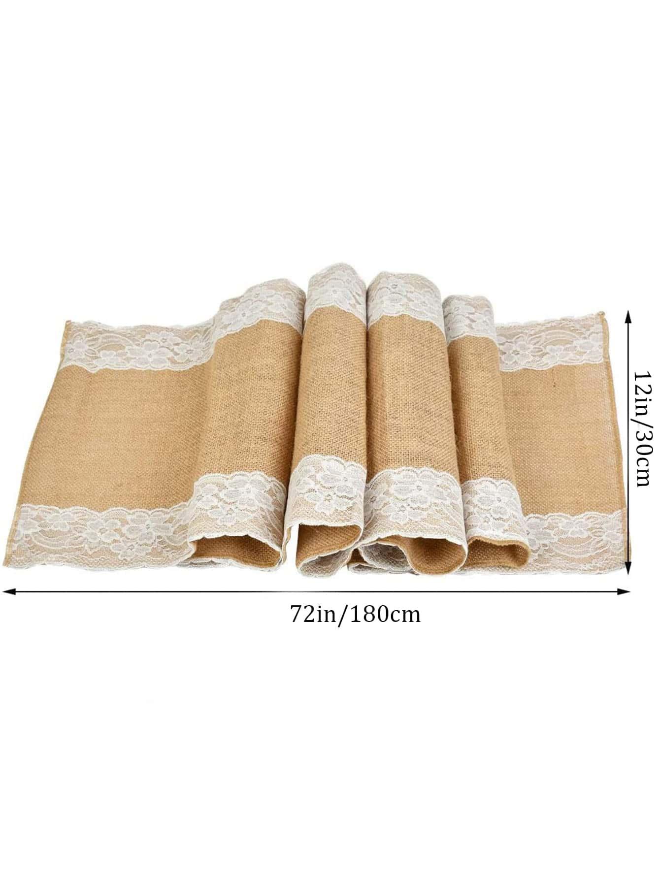 30*500cm Natural Jute Table Runner, Rustic Style Wedding Birthday Party Decor, Natural Jute Color - Lasercutwraps Shop