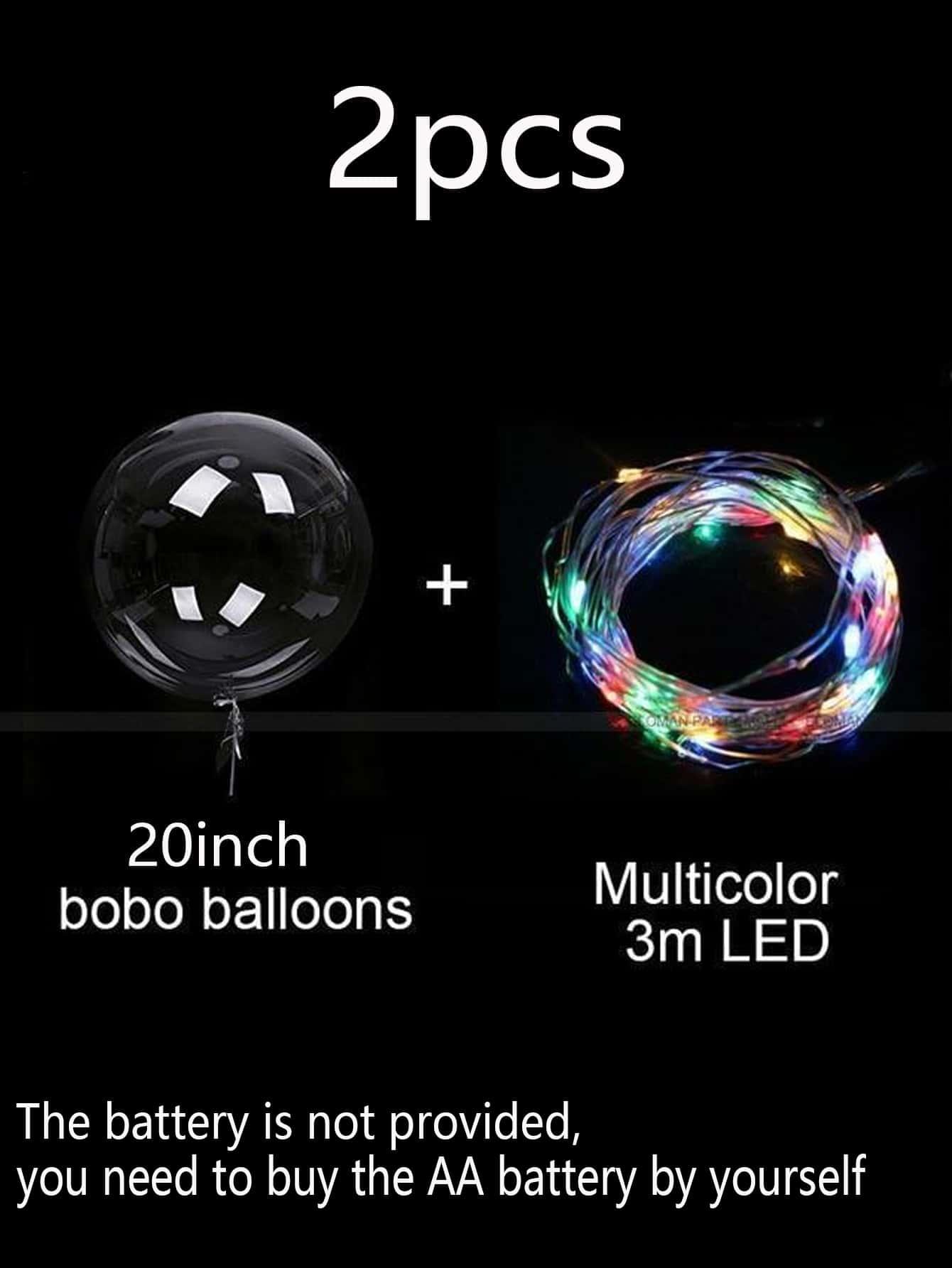 10pcs Transparent Led Light String Balloons - Lasercutwraps Shop