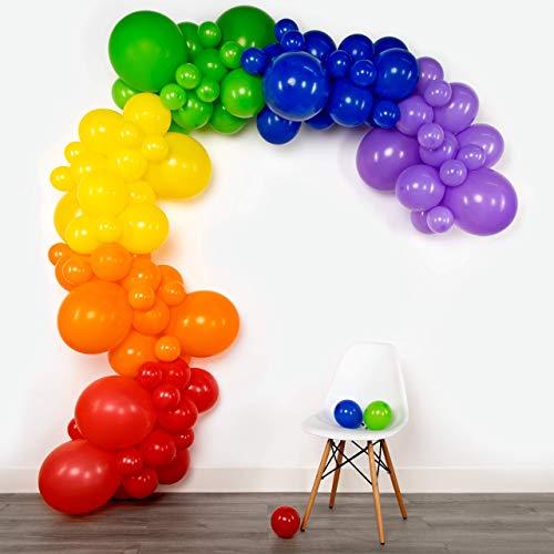 102pcs Rainbow Balloon Arch & Garland Kit | Birthday Party Decorations, Baby Shower - Lasercutwraps Shop