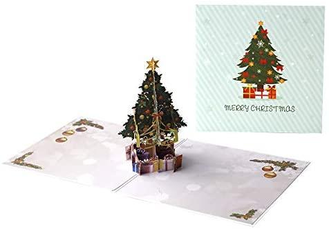 Pop Up Christmas Cards, 3D Pop up Birthday Card,Holiday Greeting Card for Kids Baby with Envelope - Lasercutwraps Shop
