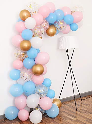 75 pcs Gender Reveal Balloon Garland Kit, Gender Reveal Party Supplies Balloons Backdrop - Lasercutwraps Shop