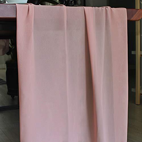 10ft Dusty Rose Chiffon Table Runner 28x120 Inches Romantic Wedding Runner Sheer Bridal Party Decorations - Lasercutwraps Shop