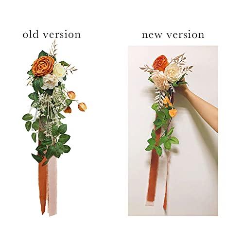 6pcs Wedding Aisle Decorations Church Chair Bench Pew Bows for Wedding Ceremony - Lasercutwraps Shop