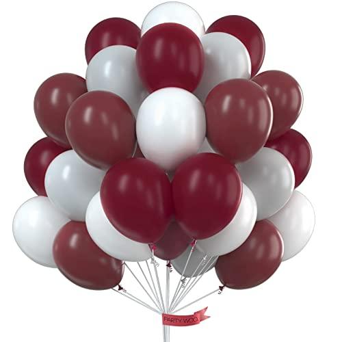 70pcs Burgundy Gray White Balloon Kit for Baby Shower Decorations - Lasercutwraps Shop