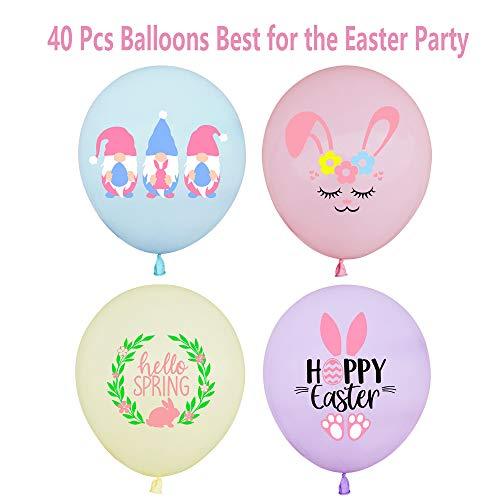 40Pcs Easter Balloons, Spring Bunny Gnome Balloons, Easter Party Supplies and Decorations - Lasercutwraps Shop
