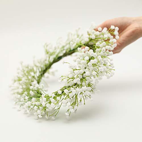 10pcs Babys Breath Artificial Fake Flowers Bouquet Gypsophila Bulk Flower in White for Wedding Crown Home Party Garden Decoration - Lasercutwraps Shop