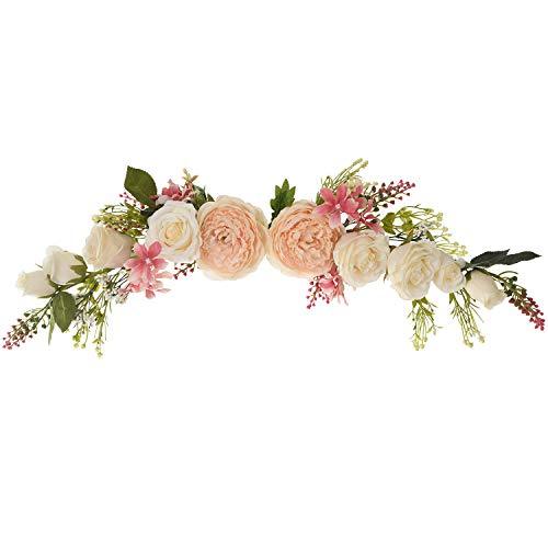 Artificial Peony Flower Swag, 25" Decorative Swag for Wedding Arch Deocrations - Lasercutwraps Shop