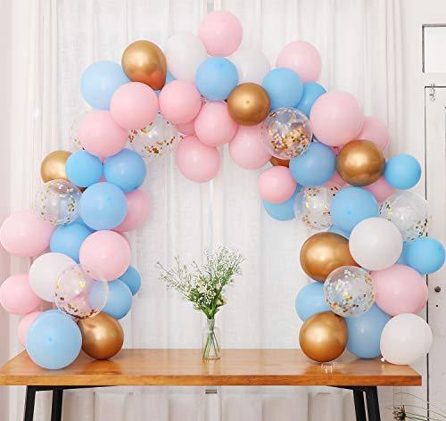 75 pcs Gender Reveal Balloon Garland Kit, Gender Reveal Party Supplies Balloons Backdrop - Lasercutwraps Shop