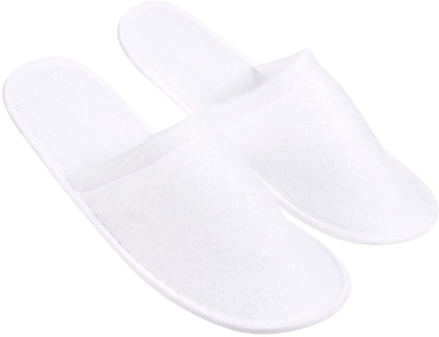 Non-Slip Disposable Slippers, Closed Toe for Hotel Guest and Spa (24 Pairs) - Lasercutwraps Shop