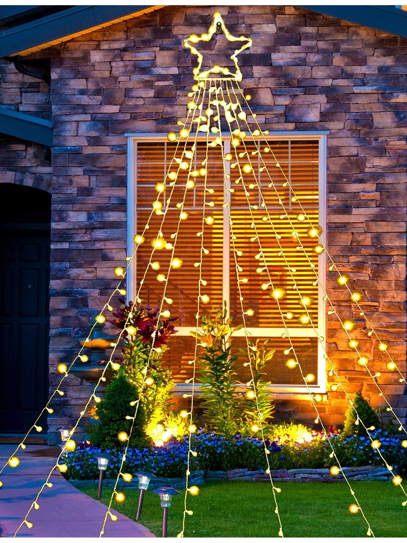 335LED Christmas Outdoor Star String Lights - Lasercutwraps Shop