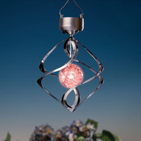 LED Color Changing Solar Revolving Wind Chimes Add a Colorful Wind Chime to Your Place - Lasercutwraps Shop